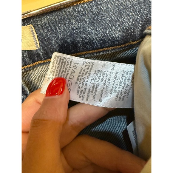 NWOT Madewell Mid-Rise Kick Out Jeans Women's Size 27 Dark Wash Denim - Picture 9 of 10